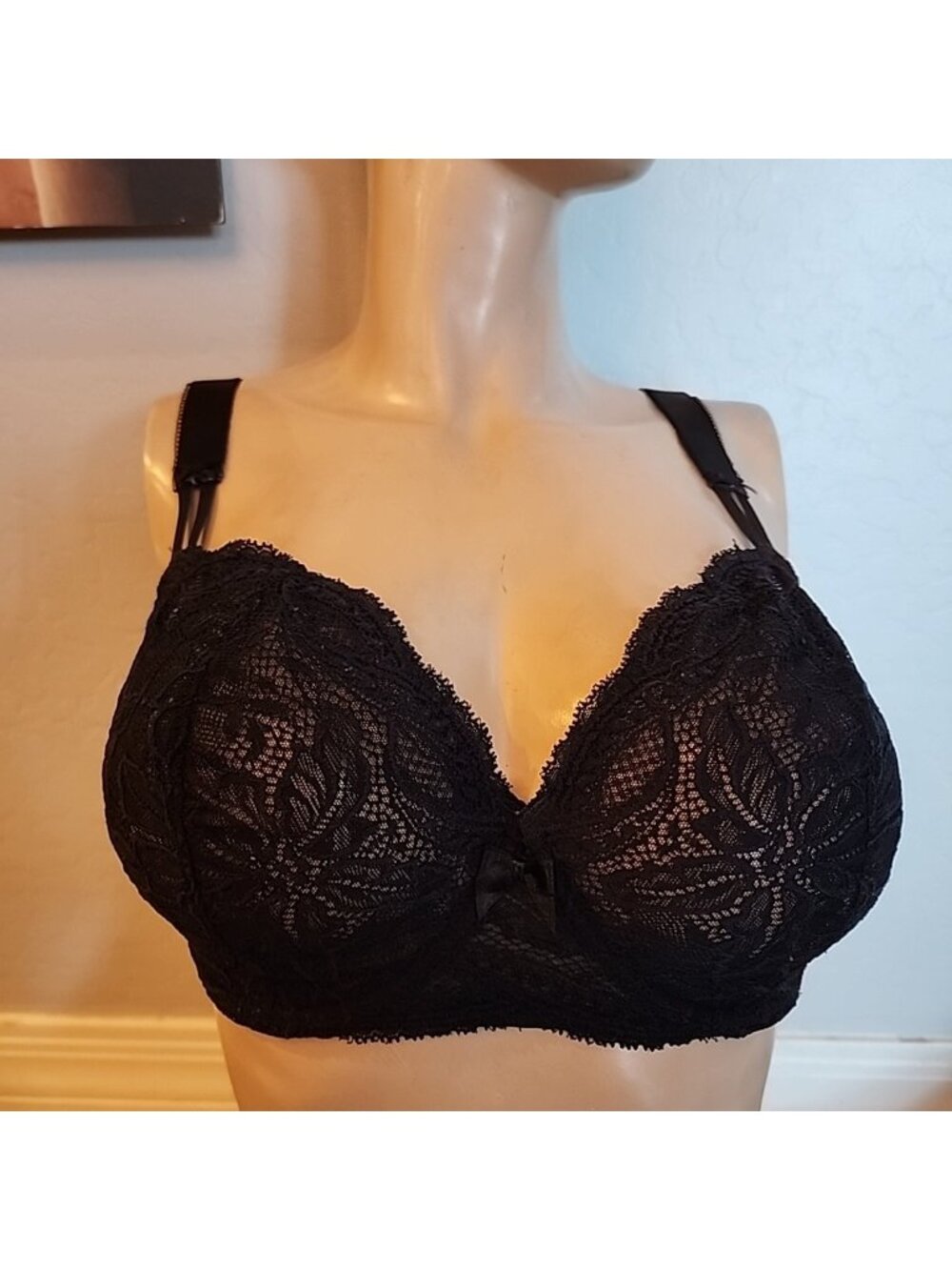 Simone Perele Bra 34G Black Underwire Unlined